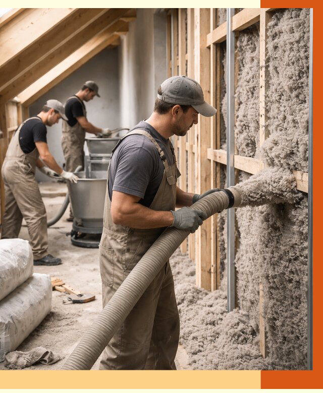 Утепление таунхауса эковатой в Абакане от 2247 руб./м² — монтаж и задувка | ТепломастерБкн