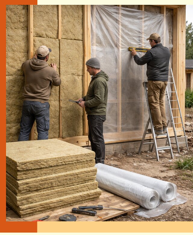 Утепление каркасного дома в Абакане под ключ с гарантией качества