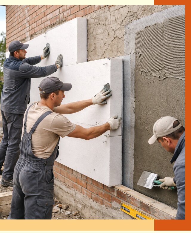 Утепление кирпичного дома в Абакане от 4290 руб. под ключ | ТепломастерБкн