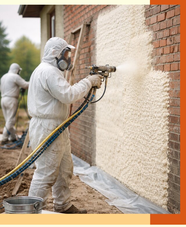 Утепление кирпичного дома ППУ в Абакане под ключ от 6640 руб. | ТепломастерБкн