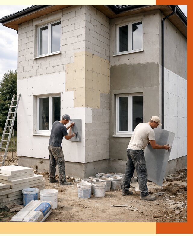 Утепление дома из газобетона в Абакане от 4290 руб./м² — заказать у ТепломастерБкн