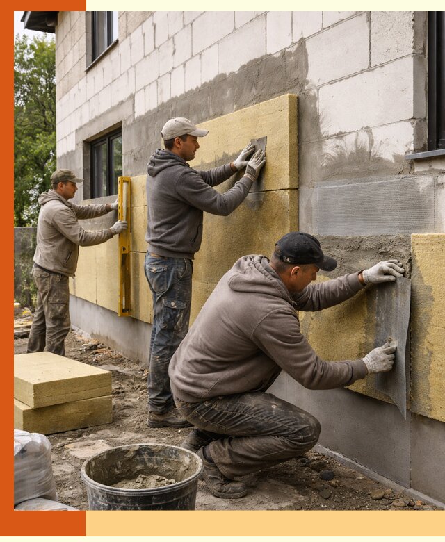 Утепление дома из газобетона в Абакане качественно и долговечно