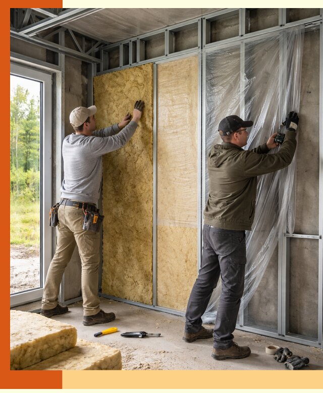 Утепление дома из ЛСТК в Абакане с гарантией качества и эффективности