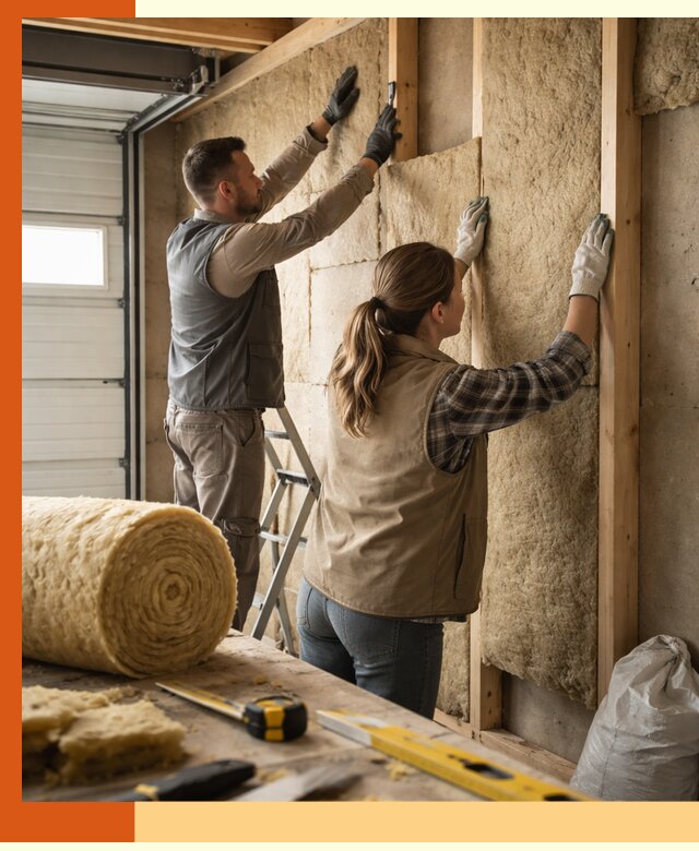 Утепление гаража изнутри в Абакане: быстро и надежно