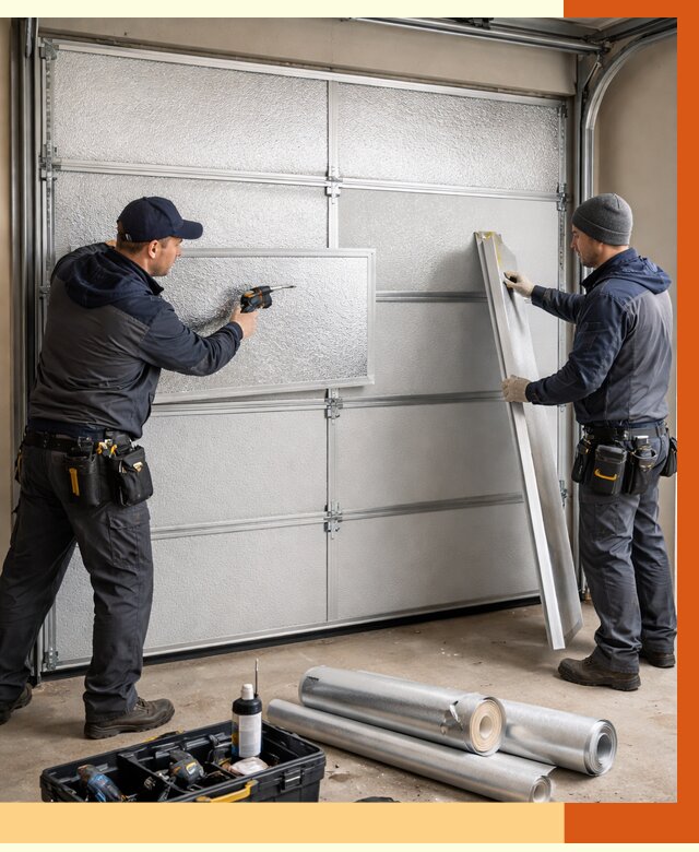 Утепление гаражных ворот в Абакане от 8019 руб/м2 — надежно и быстро | ТепломастерБкн