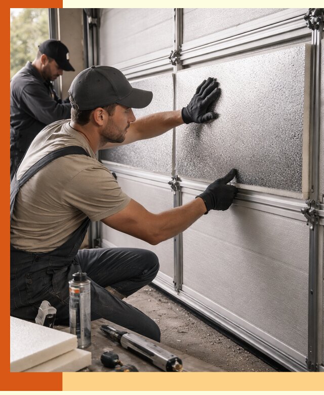 Утепление гаражных ворот в Абакане качественно и надежно
