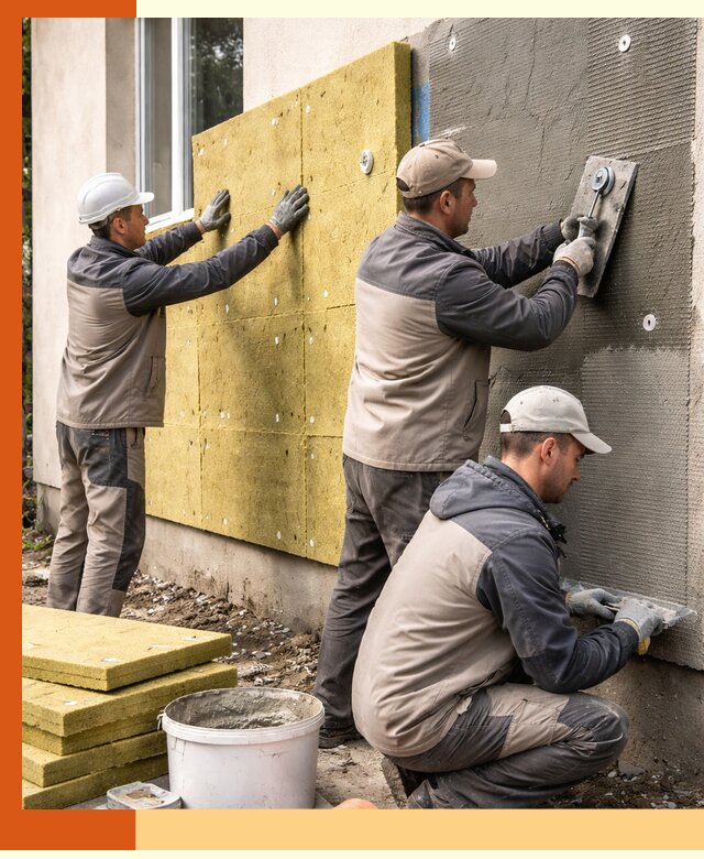 Утепление фасада под штукатурку в Абакане — энергоэффективная технология