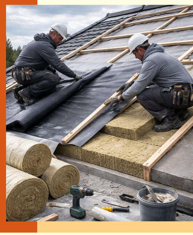 Утепление крыши снаружи в Абакане: профессиональная теплоизоляция