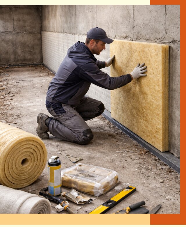 Утепление фундамента изнутри в Абакане от 4290 руб./м2 — работы под ключ | ТепломастерБкн