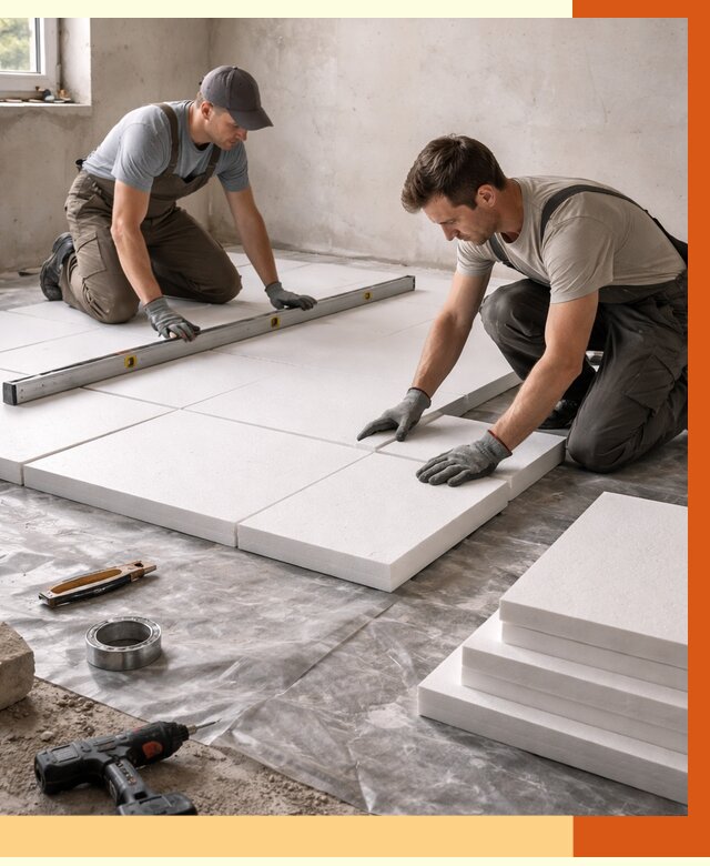 Утепление бетонного пола в Абакане от 2554 руб/м2 — монтаж и цена | ТепломастерБкн