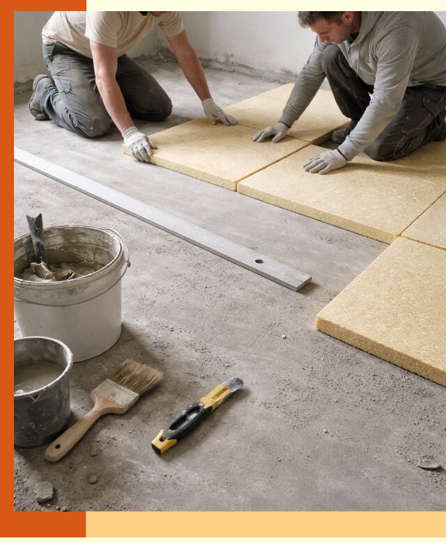 Утепление бетонного пола в Абакане профессионально и недорого