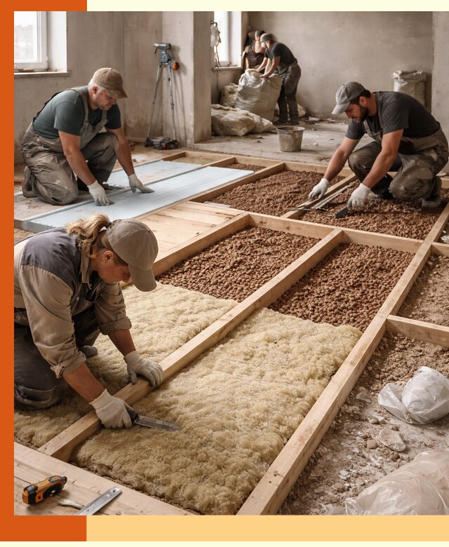 Утепление перекрытий жилых и промышленных зданий в Абакане