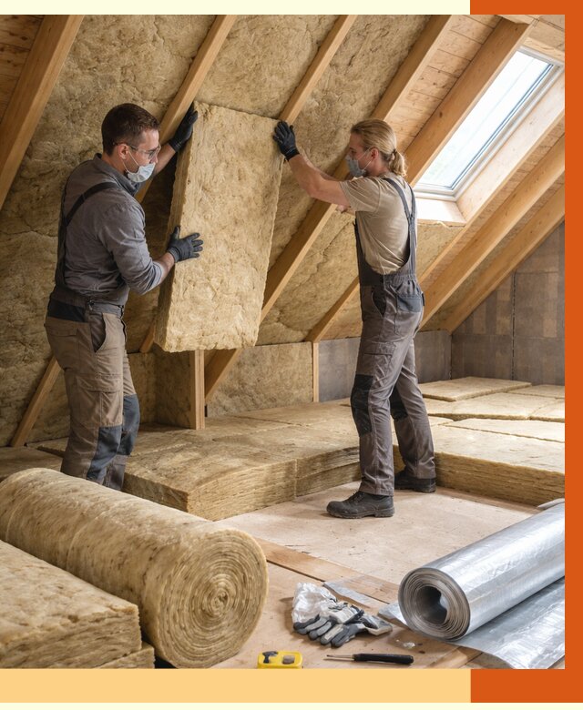 Утепление мансарды минватой в Абакане от 4290 руб./м2 — монтаж и пароизоляция | ТепломастерБкн