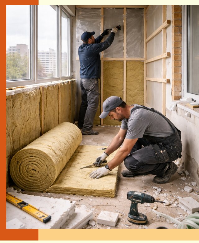 Утепление балкона под ключ в Абакане качественно и быстро