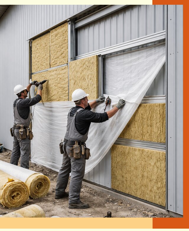 Утепление металлического склада в Абакане от 4597 руб/м2 — комплексное утепление под ключ | ТепломастерБкн