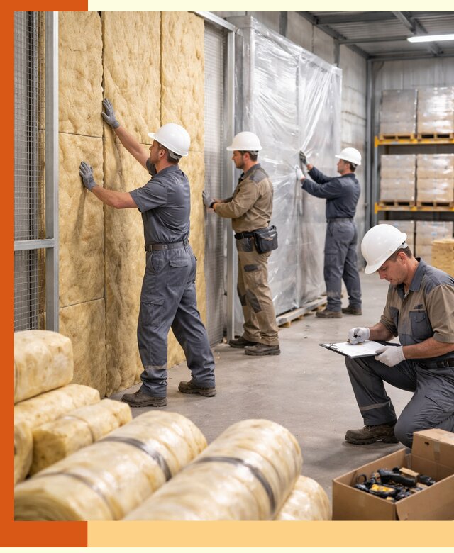 Утепление склада готовой продукции в Абакане качественно и быстро