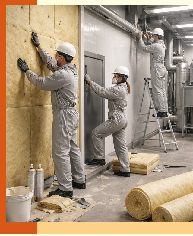 Утепление пищевого цеха под ключ в Абакане