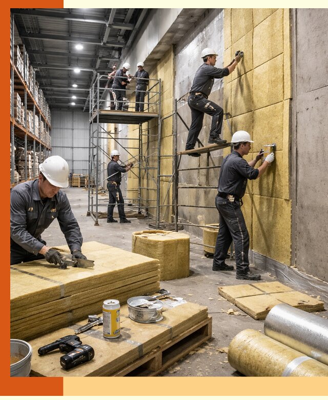 Утепление логистического центра в Абакане качественно и экономично