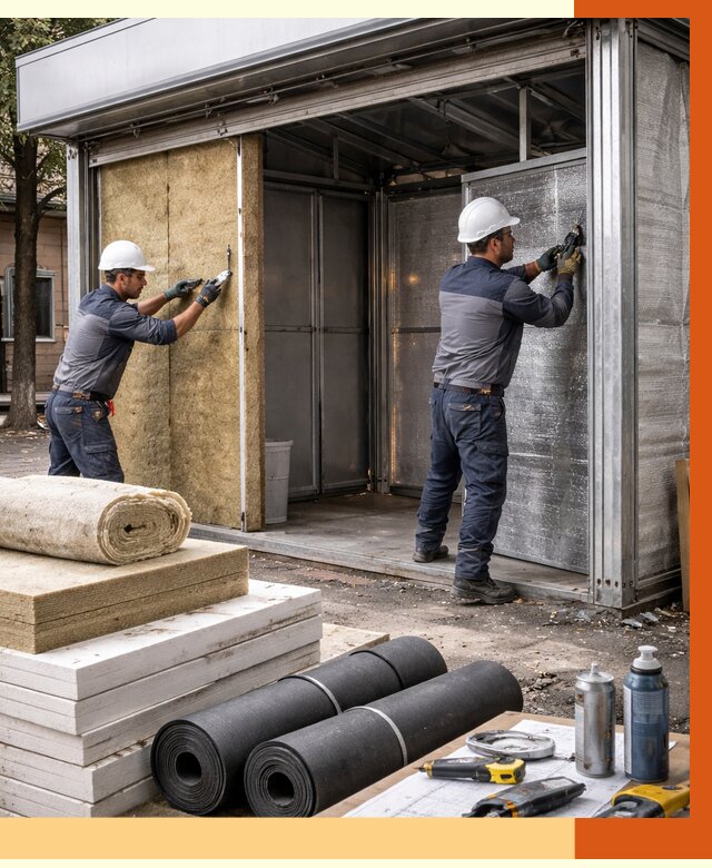 Утепление павильона шаурма в Абакане под ключ от 1226 руб. за м² | ТепломастерБкн