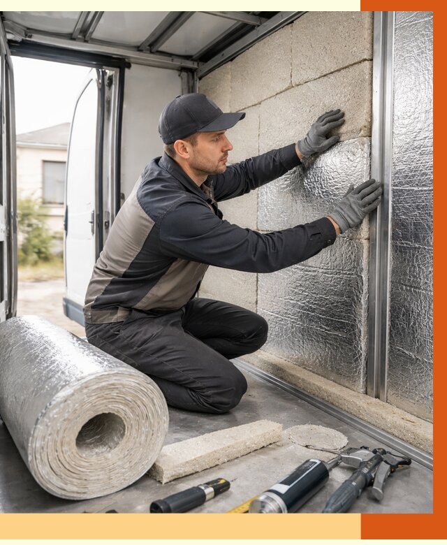 Утепление фургона рефрижератора в Абакане от 12769 руб./м² под ключ | ТепломастерБкн