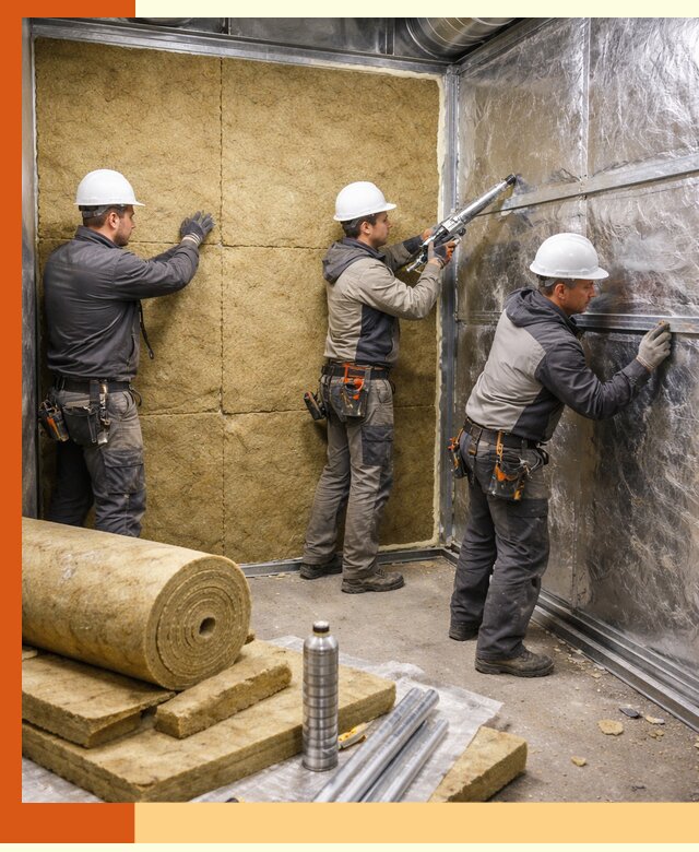 Утепление венткамеры в Абакане — качественная теплоизоляция и шумопоглощение