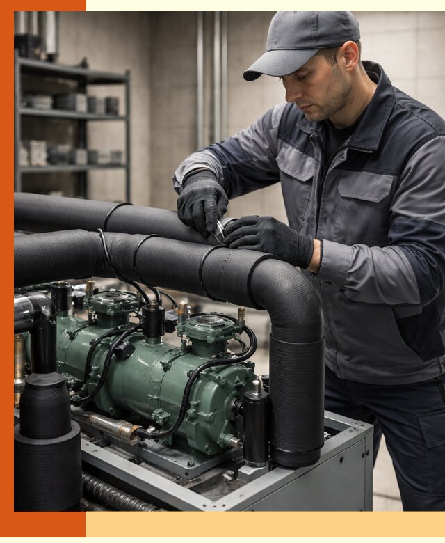 Утепление холодильного агрегата и теплоизоляция в Абакане