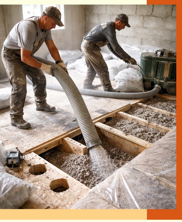 Заполнение пустот перекрытий в Абакане от 4597 руб. под ключ | ТепломастерБкн