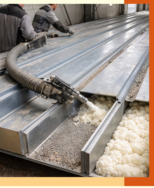 Заполнение пустот кровельных панелей в Абакане от 7355 руб. под ключ | ТепломастерБкн