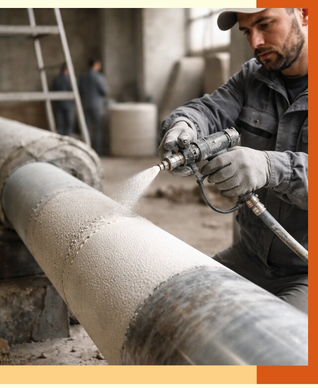 Утепление труб жидкой теплоизоляцией в Абакане от 7661 руб. под ключ | ТепломастерБкн