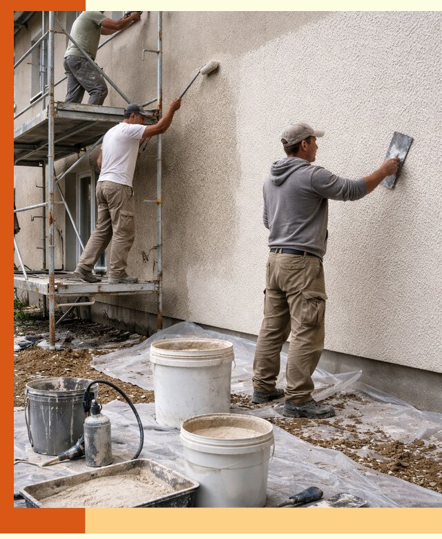 Утепление фасада жидкой пробкой в Абакане