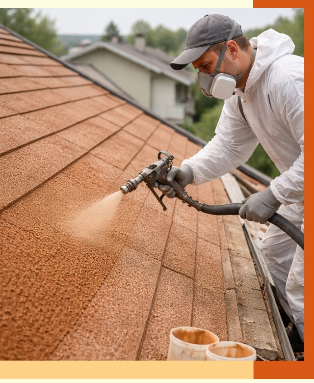 Утепление кровли жидкой пробкой в Абакане от 2758 руб./м² под ключ | ТепломастерБкн