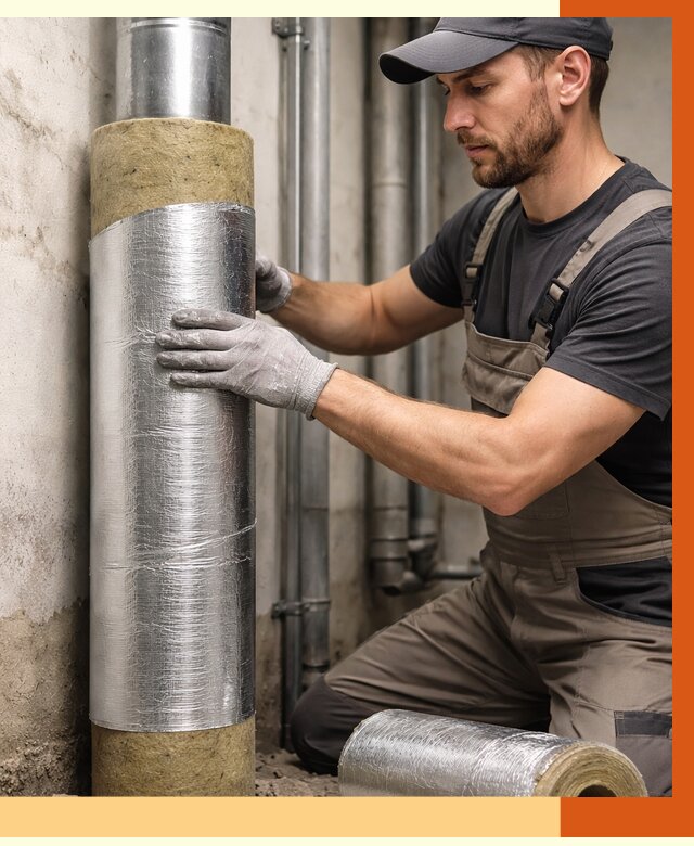 Шумоизоляция труб в Абакане от 1226 руб. — шумоподавление и звукоизоляция труб | ТепломастерБкн