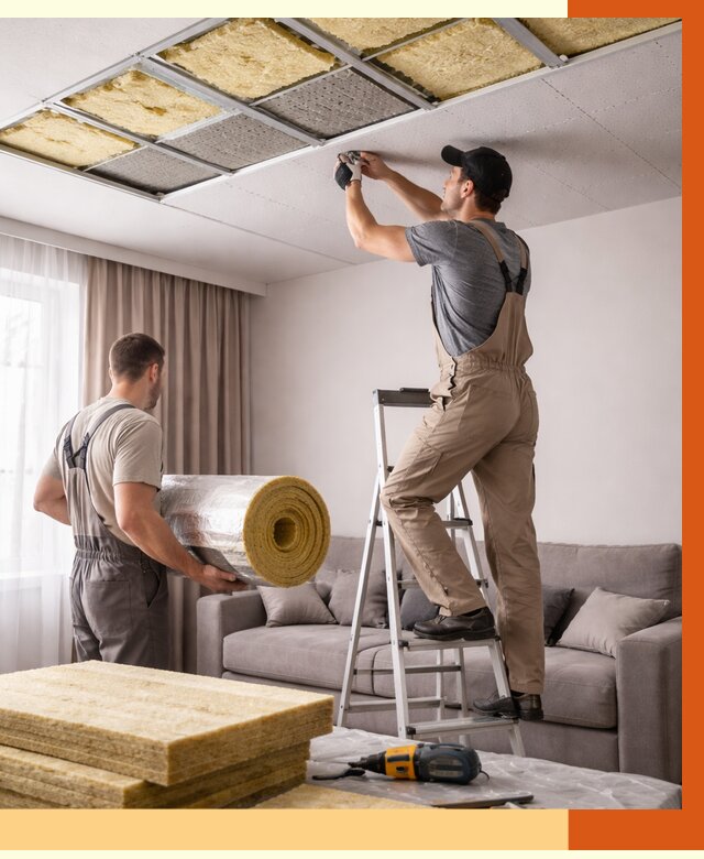 Шумоизоляция потолка в Абакане от 2298 руб. под ключ | Профессионально — ТепломастерБкн