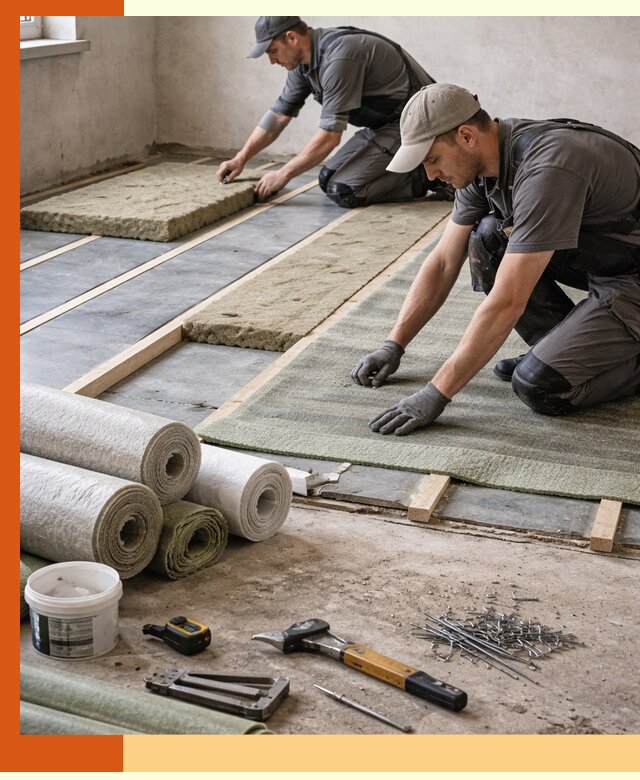 Шумоизоляция пола в Абакане — профессиональная звукоизоляция помещений