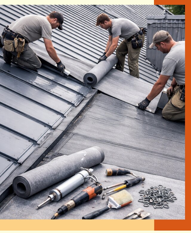 Гидроизоляция металлической кровли полимочевиной в Абакане от 8683 руб. | ТепломастерБкн