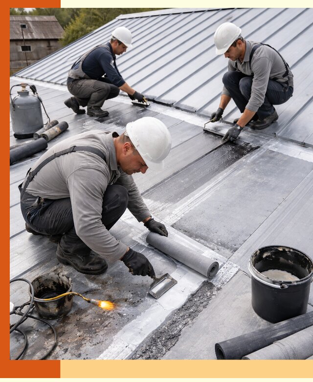 Гидроизоляция металлической кровли с гарантией в Абакане