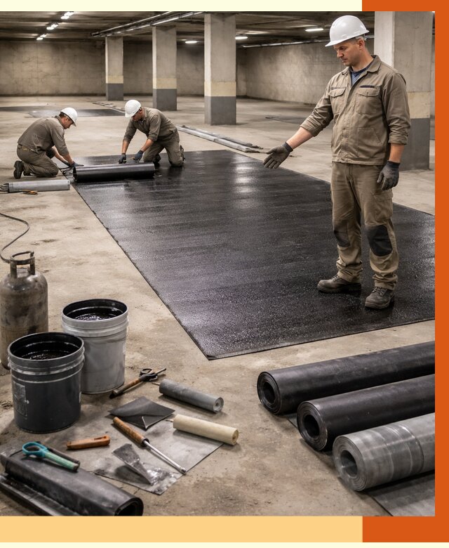 Гидроизоляция паркинга в Абакане от 1226 руб/м² — профессиональная защита | ТепломастерБкн