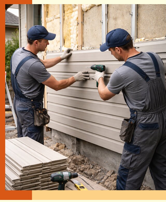 Монтаж сайдинга после утепления в Абакане качественно и надежно